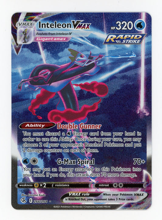 Inteleon VMAX - #266/264 - Pokémon Sword & Shield - Fusion Strike