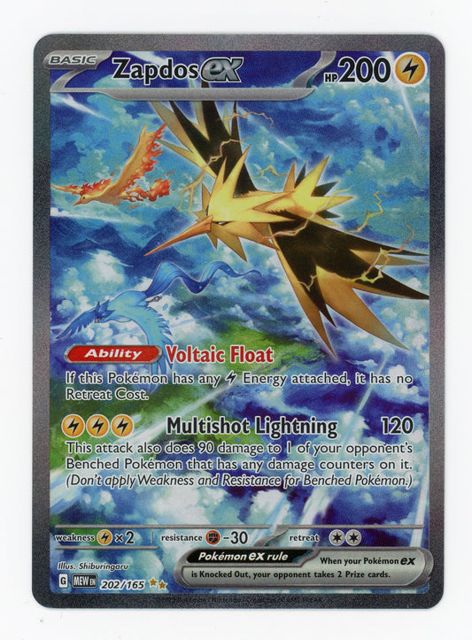 Zapdos ex - #202/165 - Pokémon Scarlet & Violet - 151