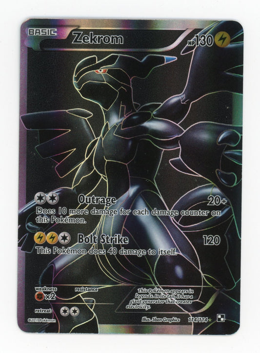 Zekrom - #114/114 - Pokémon Black & White - Black & White Base