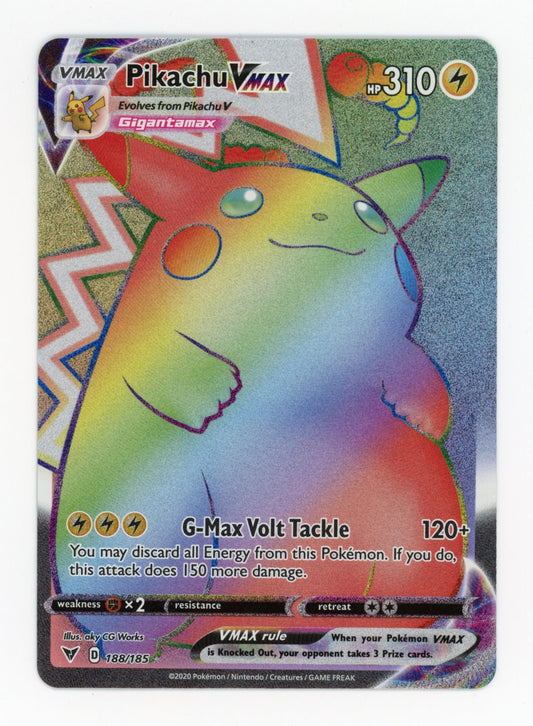 Pikachu VMAX - #188/185 - Pokémon Sword & Shield - Vivid Voltage