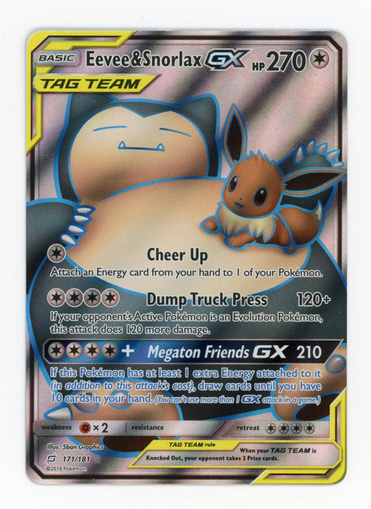 Eevee & Snorlax - #171/181 - Pokémon Sun & Moon - Team Up
