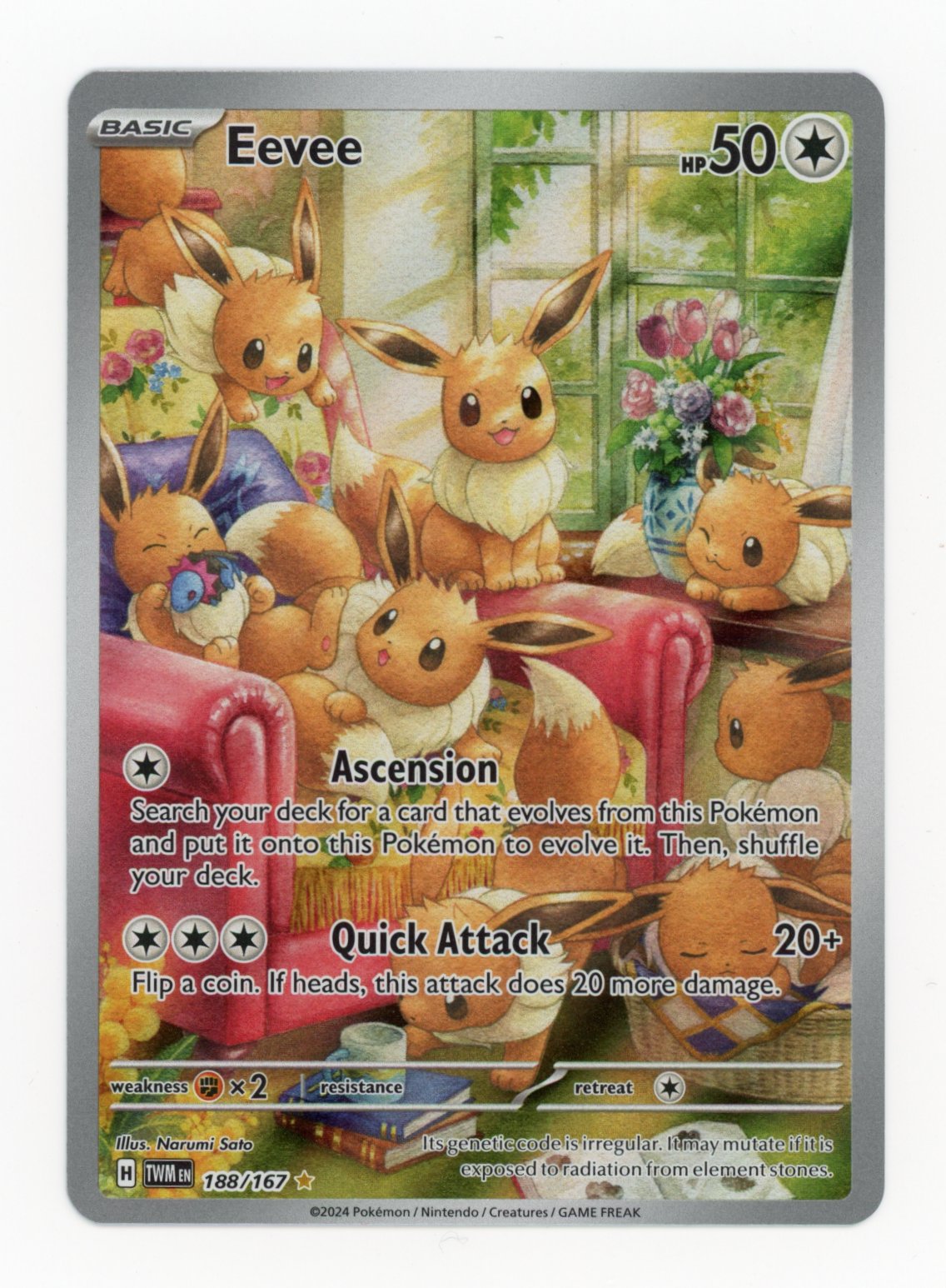 Eevee - #188/167 - Pokémon Scarlet & Violet - Twilight Masquerade