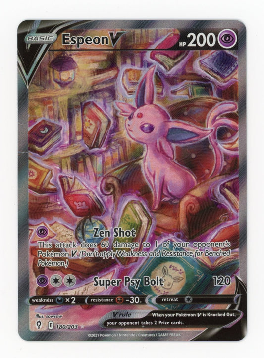 Espeon V - #180/203 - Pokémon Sword & Shield - Evolving Skies