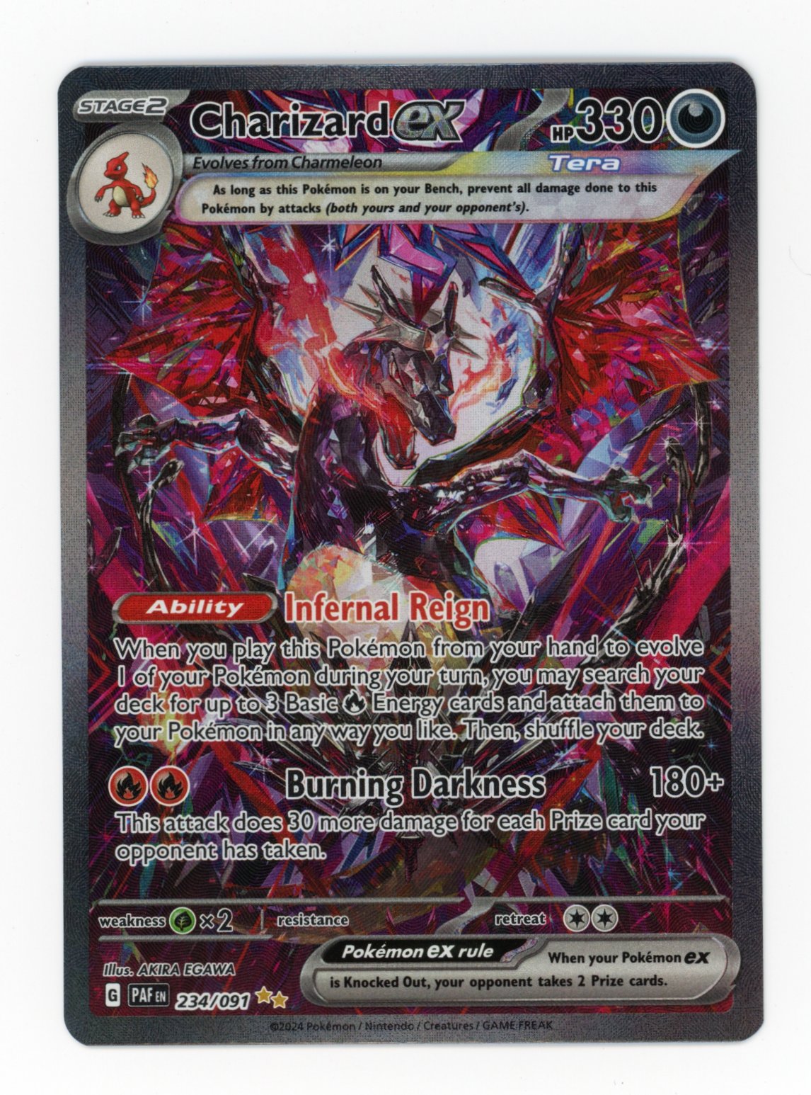 Charizard ex - #234/91 - Pokémon Scarlet & Violet - Paldean Fates