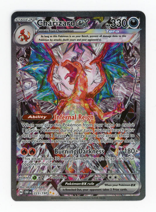 Charizard ex - #223/197 - Pokémon Scarlet & Violet - Obsidian Flames