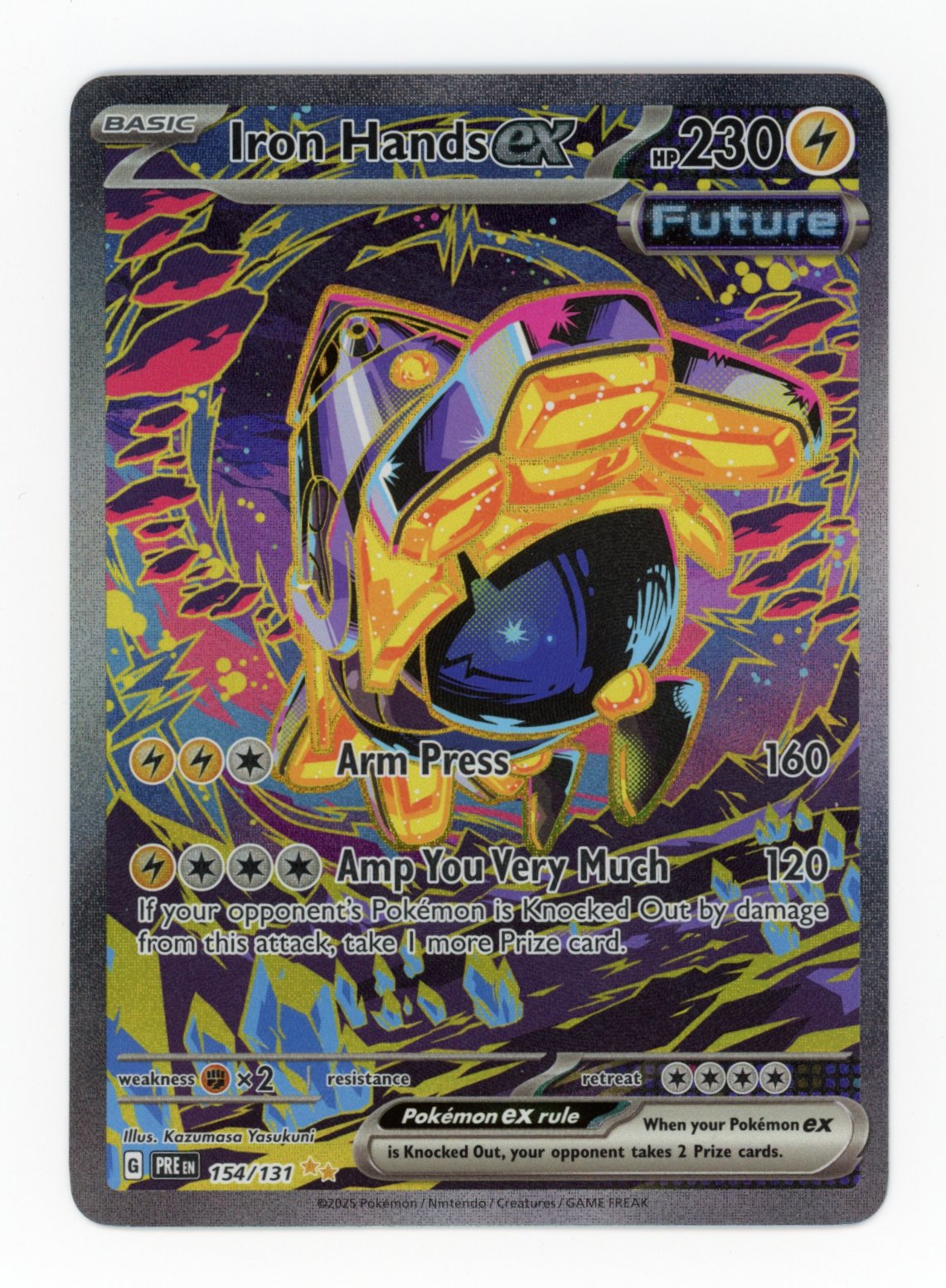 Iron Hands ex - #154/131 - Pokémon Scarlet & Violet - Prismatic Evolution