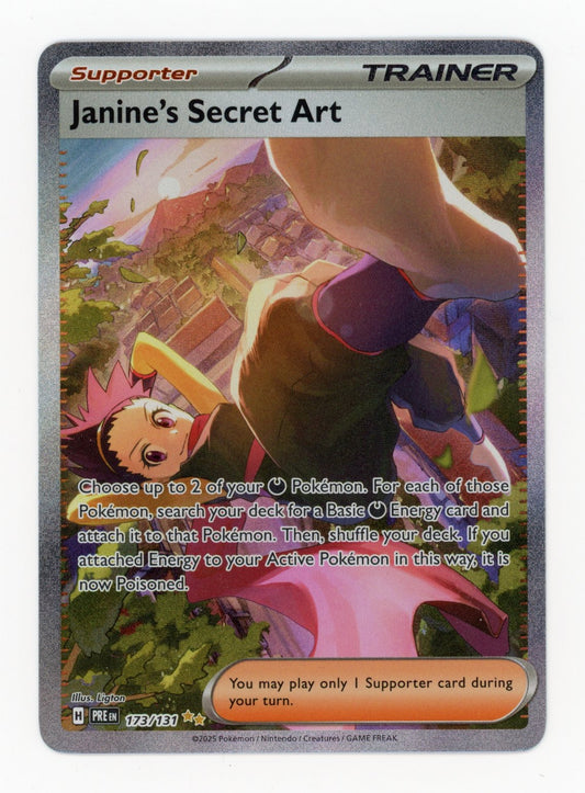 Janine's Secret Art - #173/131 - Pokémon Scarlet & Violet - Prismatic Evolution