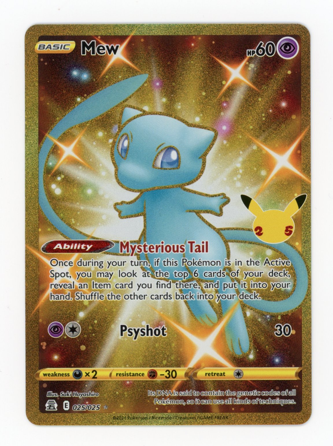Mew - #25/25 - Pokémon Sword & Shield - Celebrations