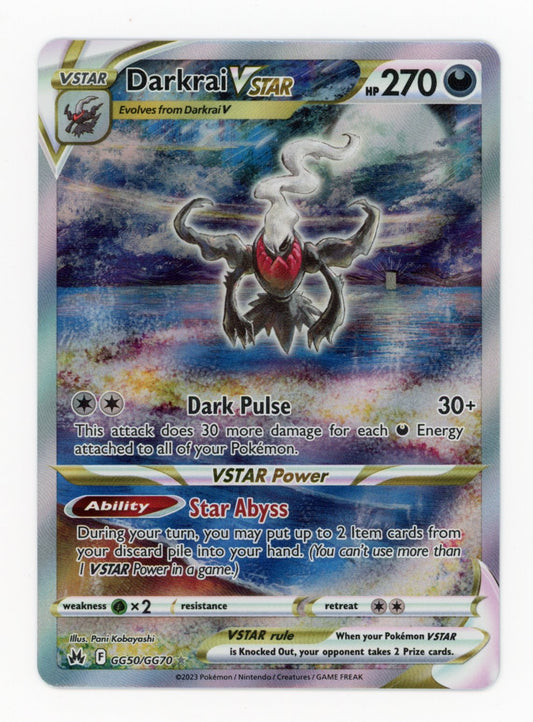 Darkrai VSTAR - #GG50/GG70 - Pokémon Sword & Shield - Crown Zenith