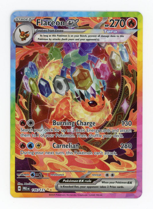 Flareon ex - #146/131 - Pokémon Scarlet & Violet - Prismatic Evolution