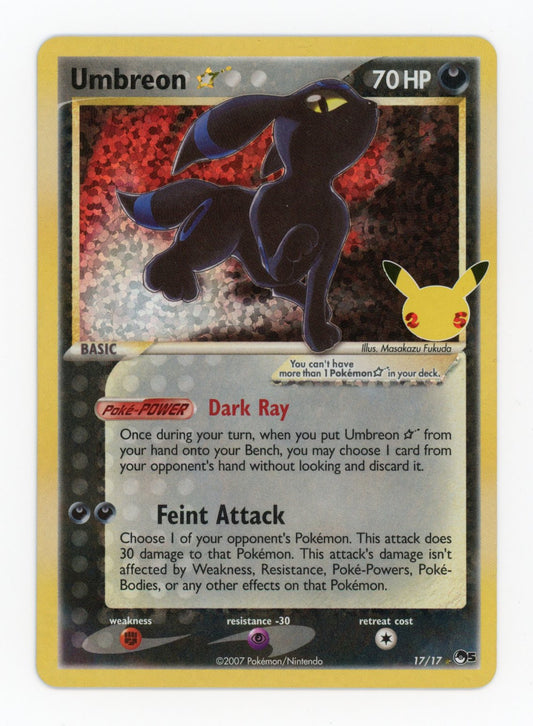 Umbreon Gold Star - #17/17 - Pokémon Sword & Shield - Celebrations