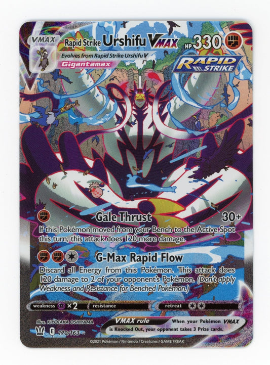 Rapid Strike Urshifu VMAX - #170/163 - Pokémon Sword & Shield - Battle Styles