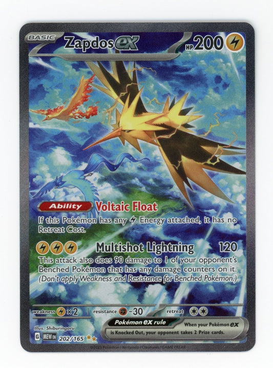 Zapdos ex - #202/165 - Pokémon Scarlet & Violet - 151