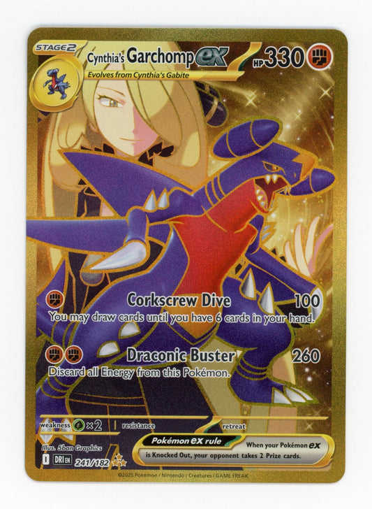 Cynthia's Garchomp ex - #241/182 - Pokémon Scarlet & Violet - Destined Rivals