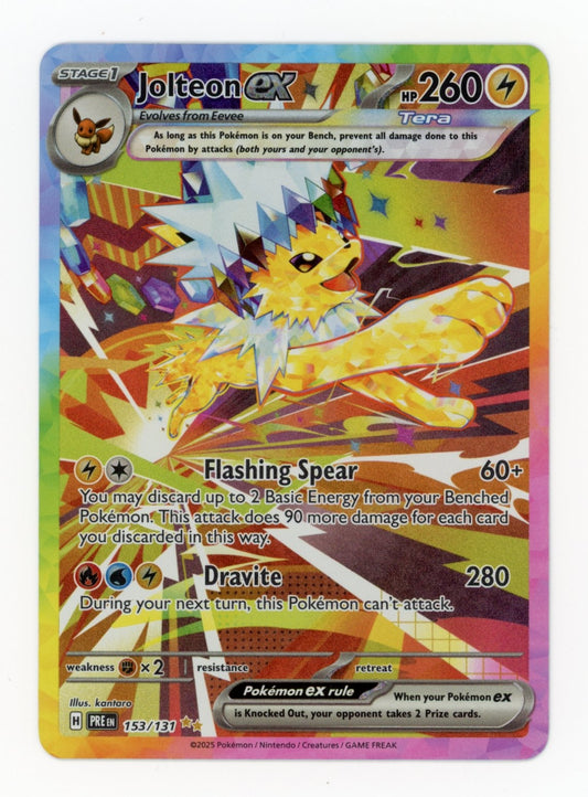 Jolteon ex - #153/131 - Pokémon Scarlet & Violet - Prismatic Evolution