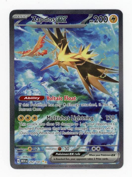 Zapdos ex - #202/165 - Pokémon Scarlet & Violet - 151