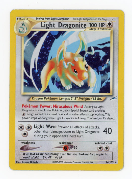 Light Dragonite - #14/105 - Pokémon Neo Series - Neo Destiny