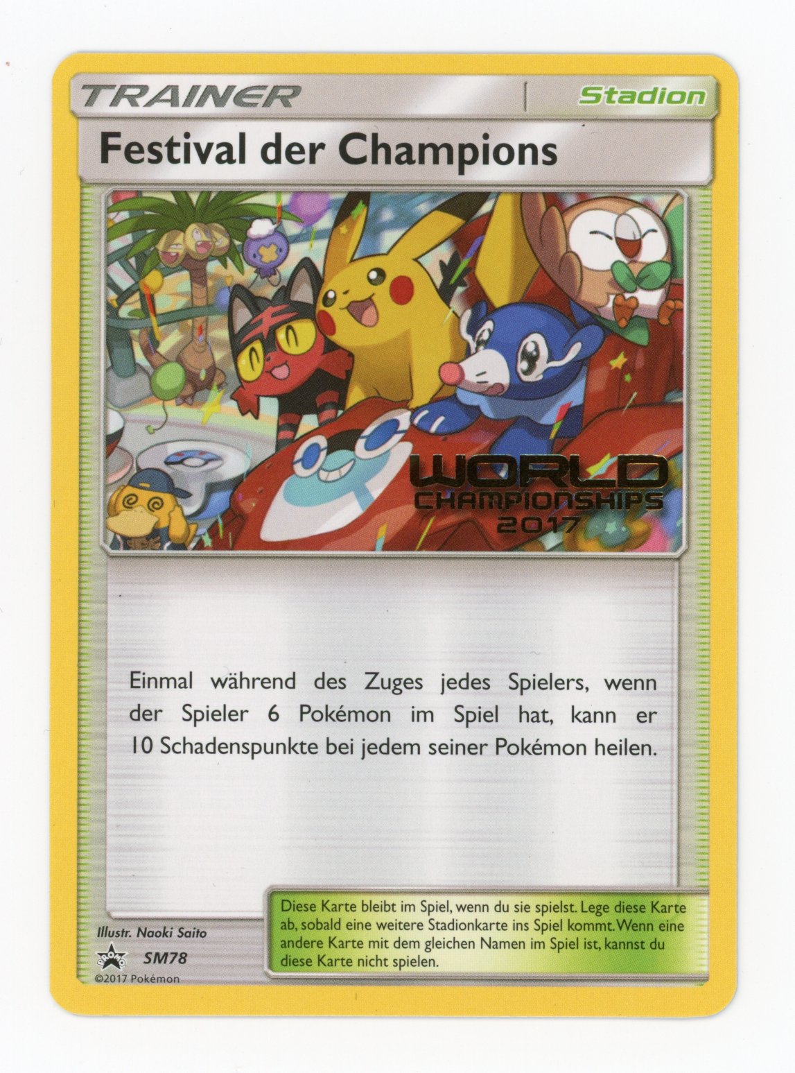 Festival der Champions - #SM78 - Pokémon Sun & Moon - Promo
