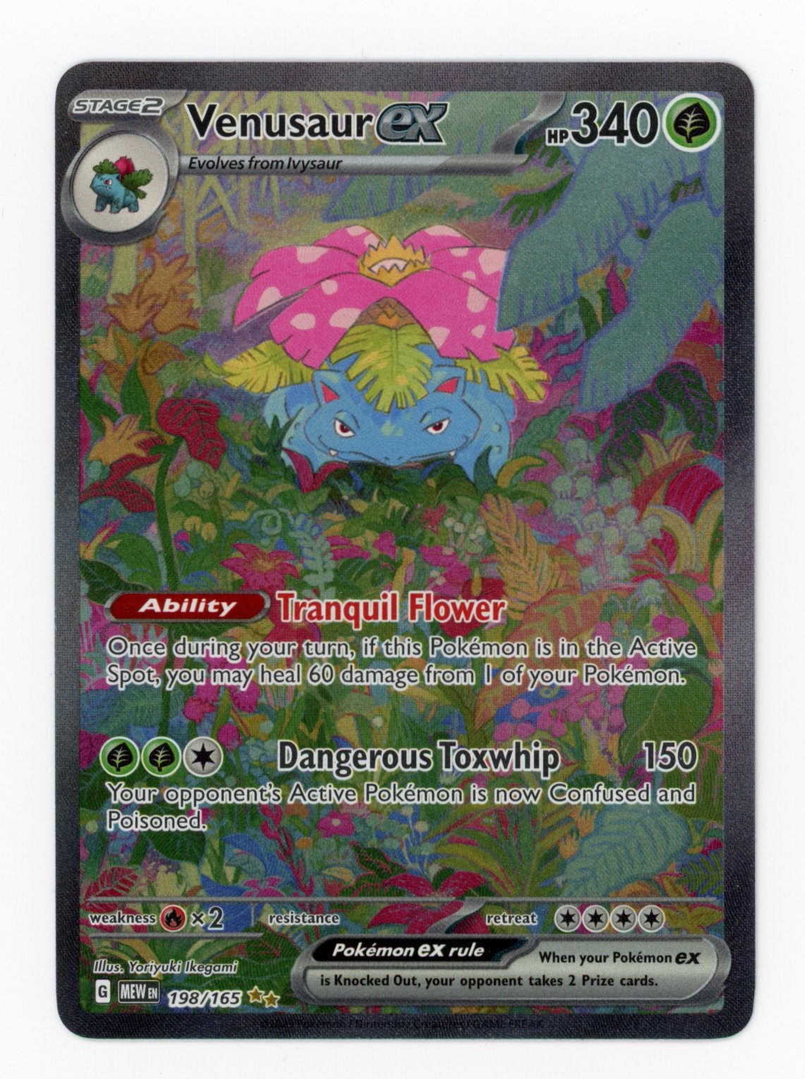 Venusaur ex - #198/165 - Pokémon Scarlet & Violet - 151