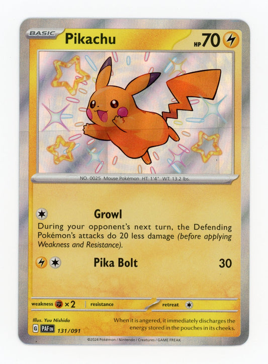 Pikachu - #131/91 - Pokémon Scarlet & Violet - Paldean Fates