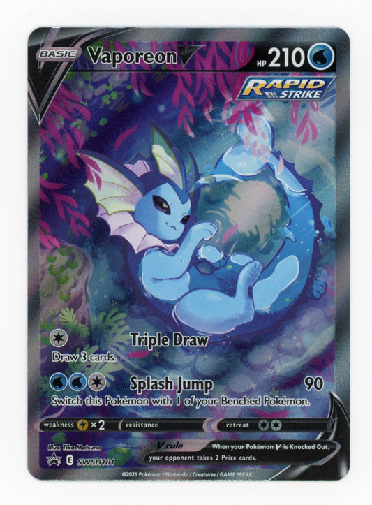 Vaporeon V - #SWSH181 - Pokémon Sword & Shield - Promo