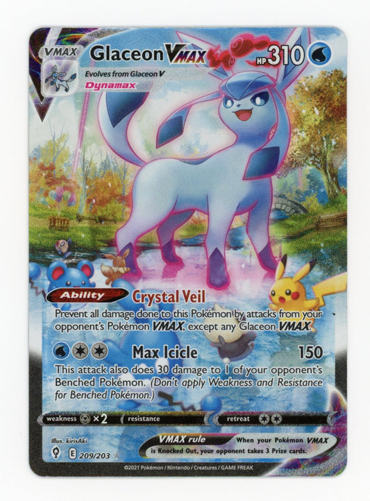 Glaceon VMAX - #209/203 - Pokémon Sword & Shield - Evolving Skies