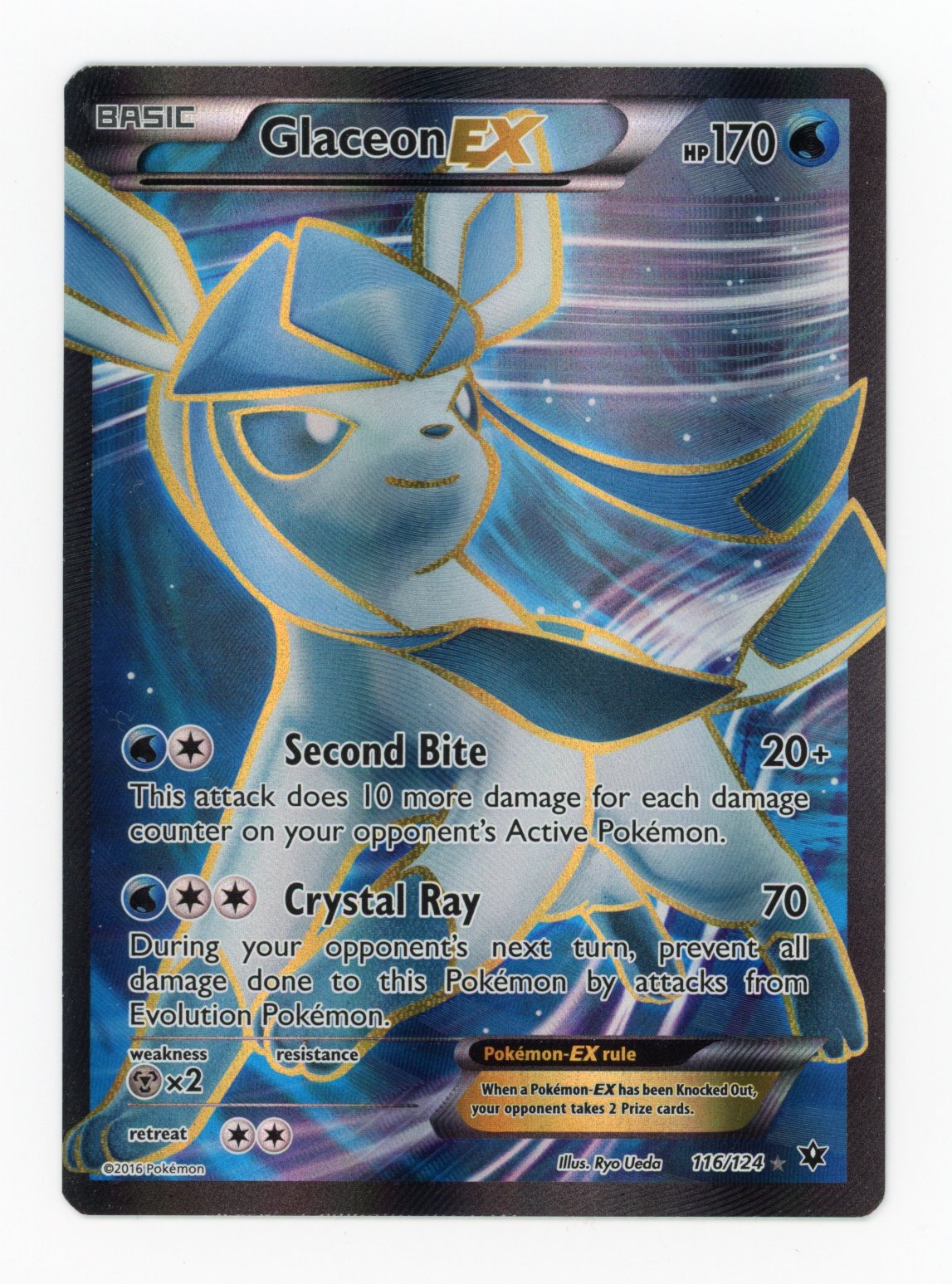Glaceon ex - #116/124 - Pokémon X & Y - Fates Collide