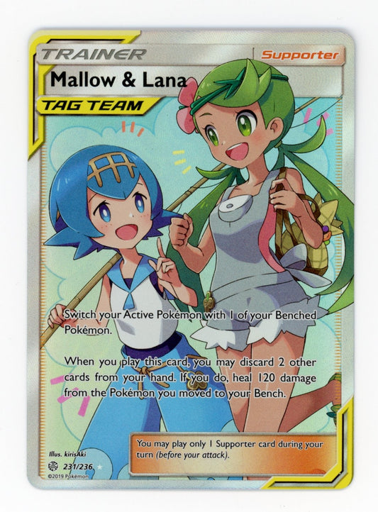 Mallow & Lana - #231/260 - Pokémon Sun & Moon - Cosmic Eclipse