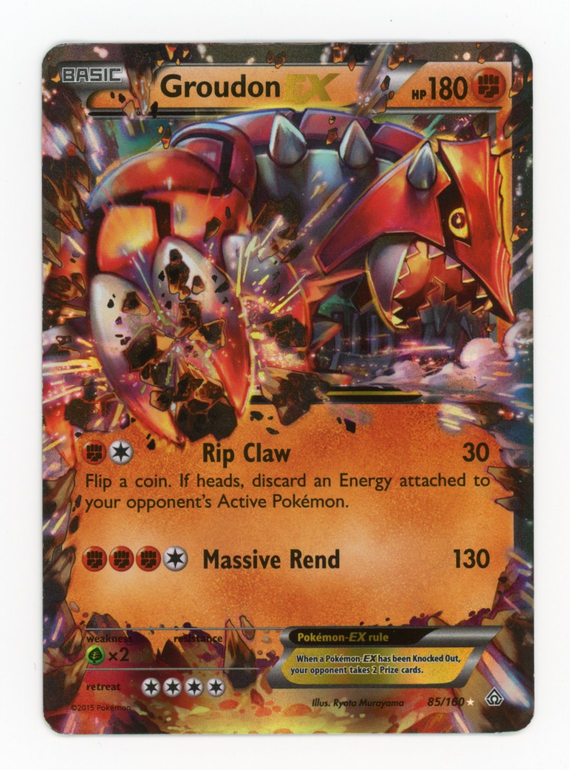 Groudon ex - #85/160 - Pokémon X & Y - Primal Clash