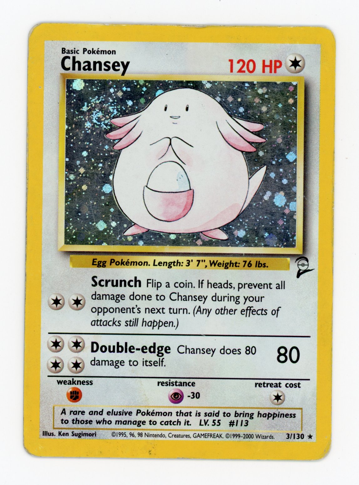 Chansey - #2/130 - Pokémon Base - Base Set 2