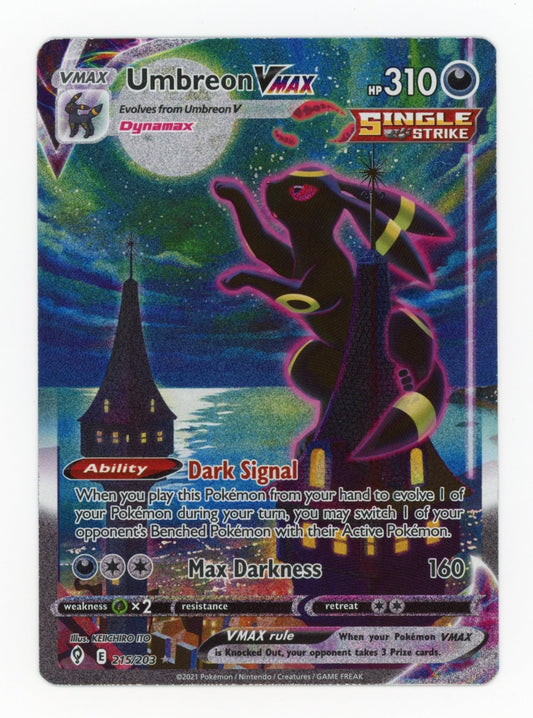 Umbreon VMAX  - #215/203 - Pokémon Sword & Shield - Evolving Skies