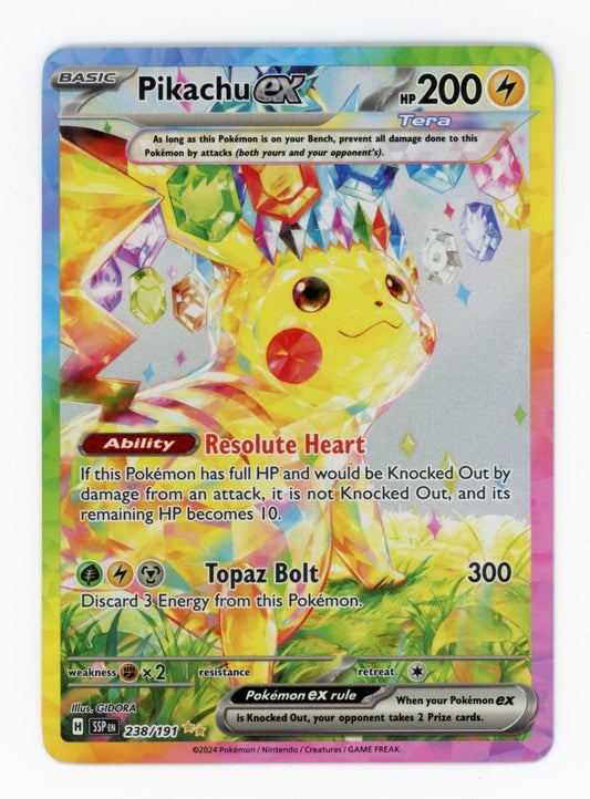 Pikachu ex - #238/191 - Pokémon Scarlet & Violet - Surging Sparks