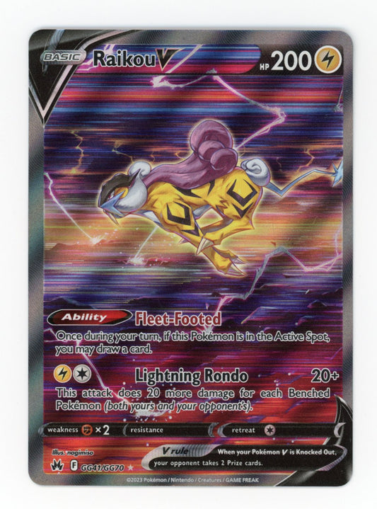 Raikou V - #GG41/GG70 - Pokémon Sword & Shield - Crown Zenith