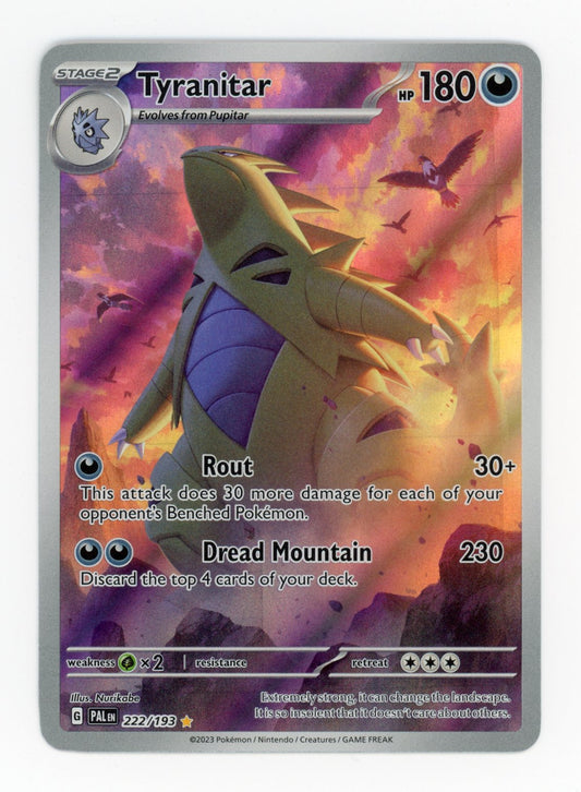 Tyranitar - #222/193 - Pokémon Scarlet & Violet - Paldea Evolved