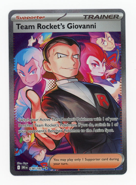Team Rocket's Giovanni - #238/182 - Pokémon Scarlet & Violet - Destined Rivals