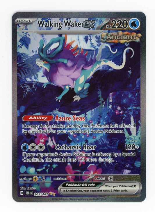 Walking Wake ex - #205/162 - Pokémon Scarlet & Violet - Temporal Forces