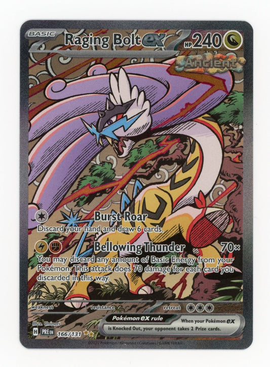 Raging Bolt ex - #166/131 - Pokémon Scarlet & Violet - Prismatic Evolution