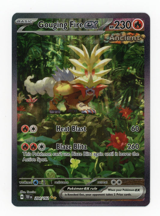 Gouging Fire ex - #204/162 - Pokémon Scarlet & Violet - Temporal Forces
