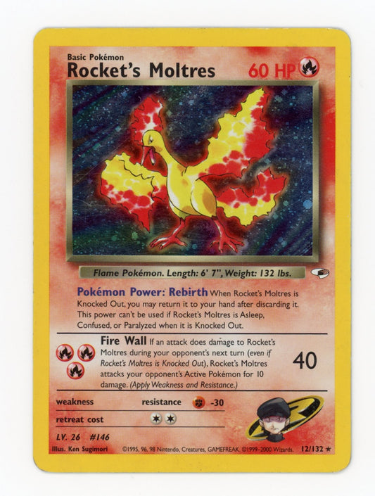 Rocket's Moltres - #12/132 - Pokémon Gym - Gym Heroes