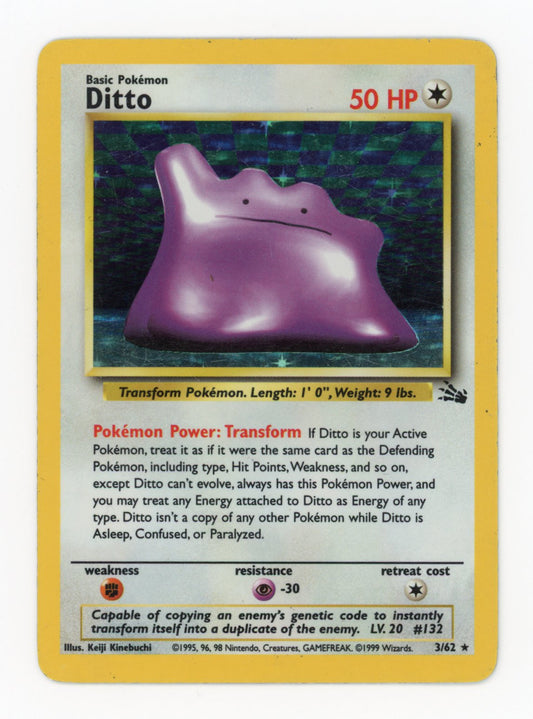 Ditto - #3/62 - Pokémon Base - Fossil