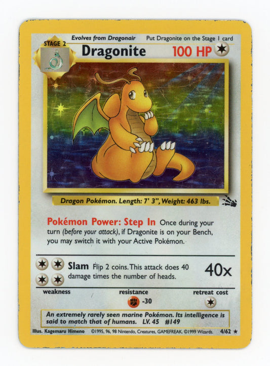 Dragonite - #4/62 - Pokémon Base - Fossil