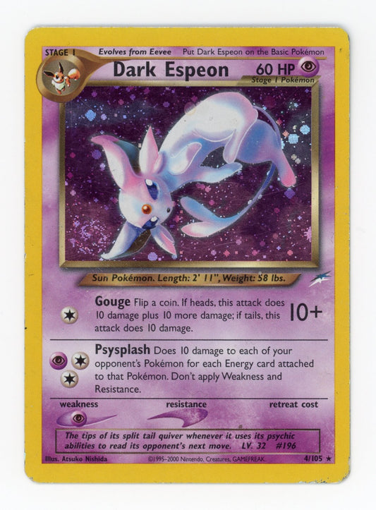 Dark Espeon - #4/105 - Pokémon Neo Series - Neo Destiny