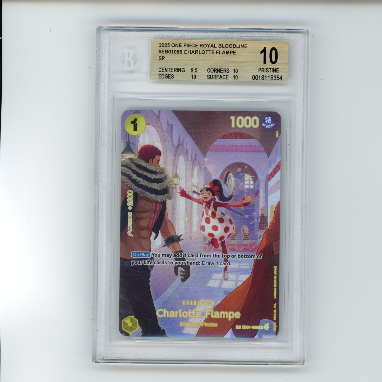 Charlotte Flampe - #56 BGS Pristine 10 - One Piece - Royal Bloodline