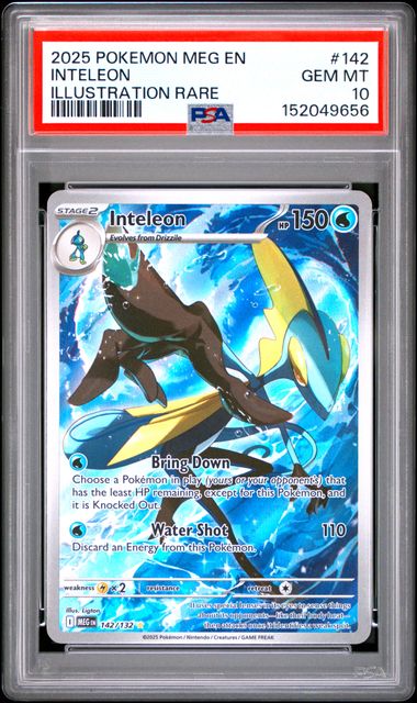 Inteleon - #142 PSA 10 - Pokémon Mega Evolution: Base