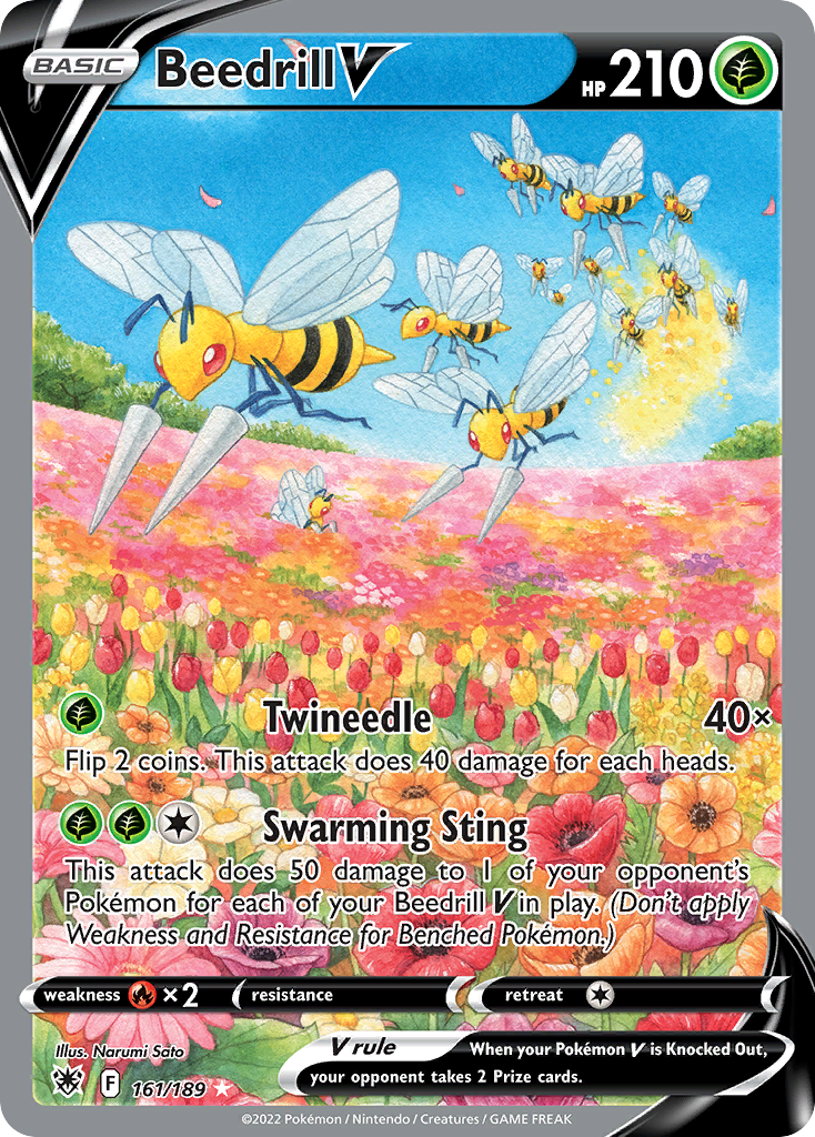 PSA 10 Beedrill V 161/189 - POKEMON SWORD & SHIELD ASTRAL RADIANCE
