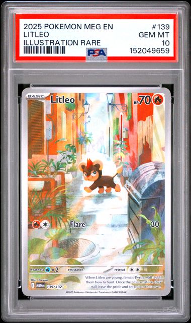 Litleo - #139 PSA 10 - Pokémon Mega Evolution: Base