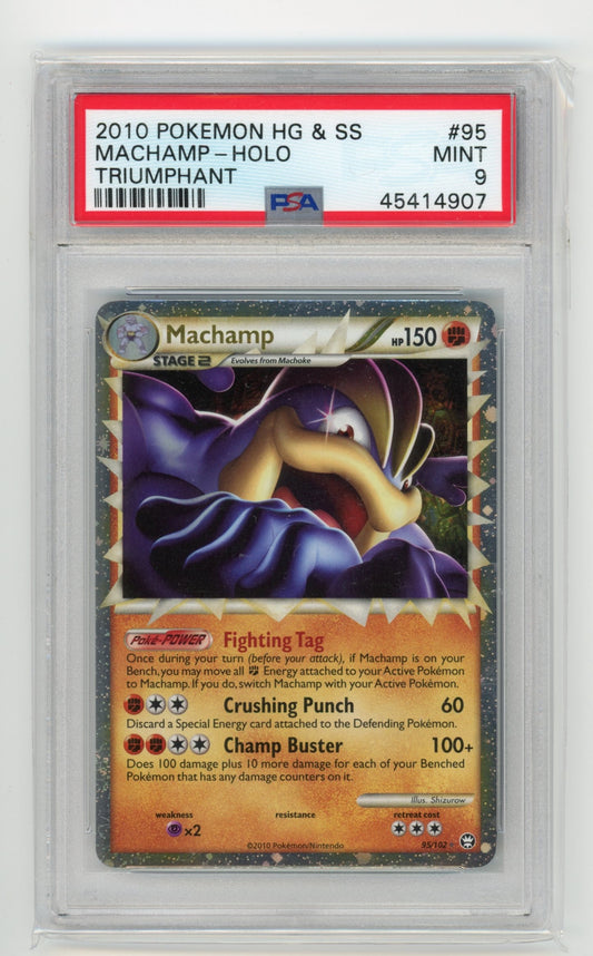 Machamp Holo - #95/102 PSA 9 - Pokémon HGSS: Triumphant