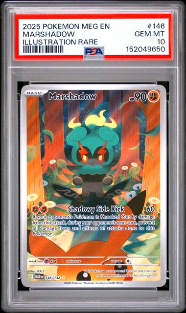 Marshadow - #146 PSA 10 - Pokémon Mega Evolution: Base