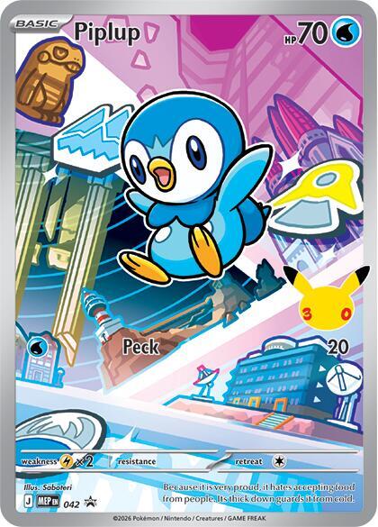 Piplup - #MEP042 - Pokémon Mega Evolution - Promo