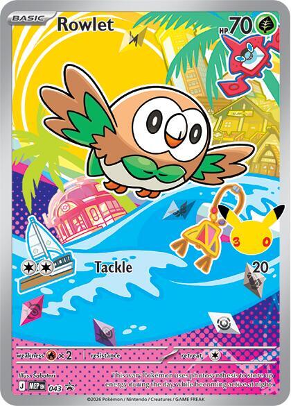 Rowlet - #MEP043 - Pokémon Mega Evolution - Promo